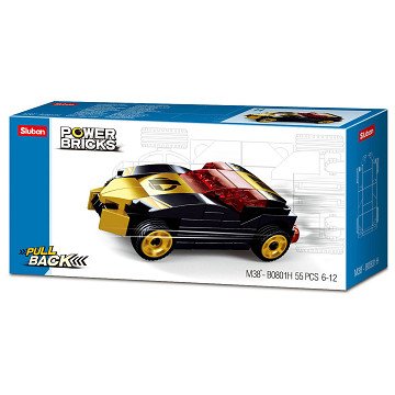 Sluban Pull back Auto - Gold/Black