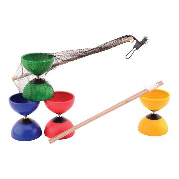 Diabolo Colored with Wooden Sticks