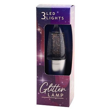 Lavalampe Glitter mit Licht
