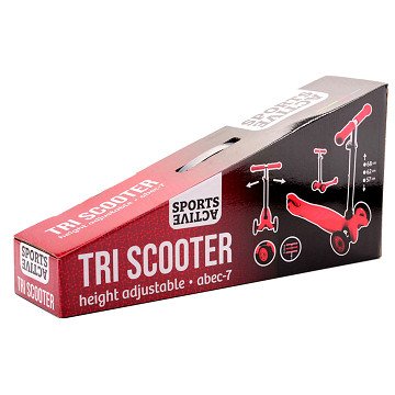 Sports Active Tri-Scooter Step Rood