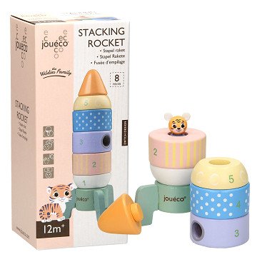 Joueco Wooden Stack Rocket