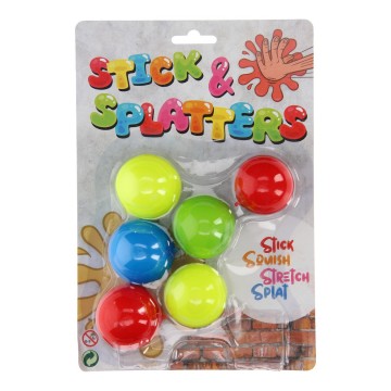 Sticky Stretch Balls, 6 pcs