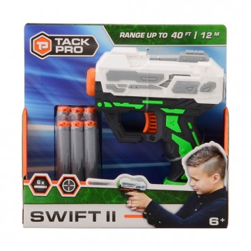 Tack Pro Swift II met 6 darts, 13cm