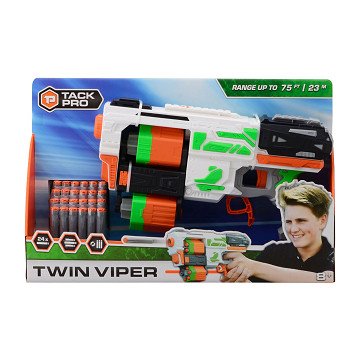 Tack Pro Twin Viper met 24 darts, 35cm