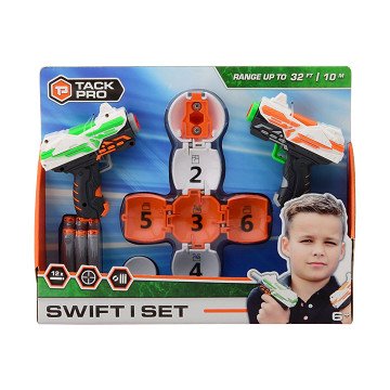Tack Pro Swift I Set met 12 darts en Target, 11cm