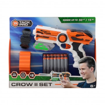 Tack Pro Crow II Set met 14 darts en accesoires, 23cm