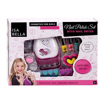 Isabella Nail Polish Set with Nail Dryer