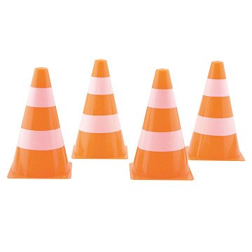 Sports Active Orange White Pylonen, 4 Stk.