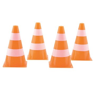 Sports Active Orange White Pylons, 4 pcs.