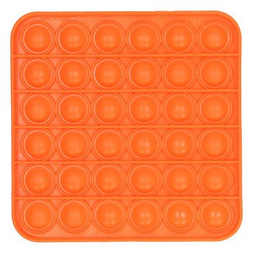 Pop It Fidget Toys Snap & Pop - Vierkant Oranje