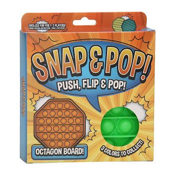 Fidget Toys Snap & Pop - Octagon Green