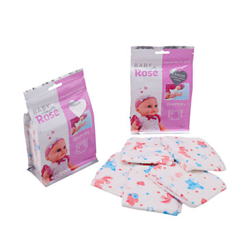 Baby Rose Diapers in Bag, 5pcs.