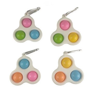 Triple-Pop It Simple Dimple Keychain