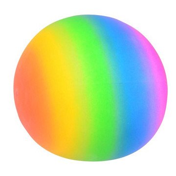 Jumbo Squishy Ball Neon Rainbow