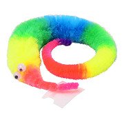 Fluffy worm with big eyes 28cm assorted in display