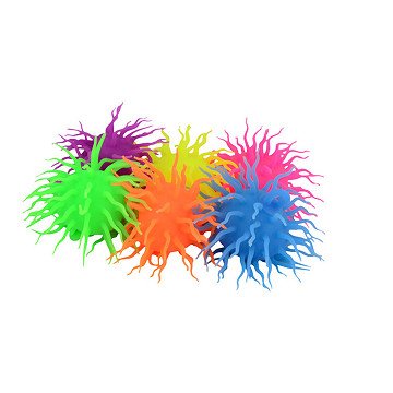 Spike-Flauschball mit Licht, Ø 12 cm