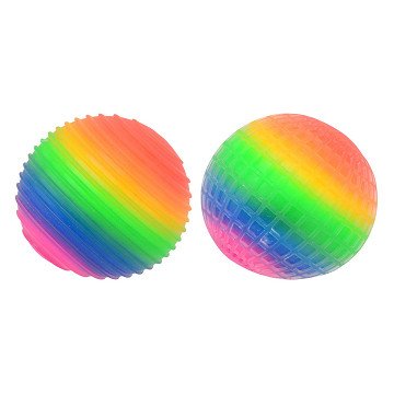 Jumbo Neon Regenboogballetje Squishy