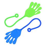 Klebrige Handfarbe