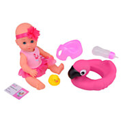Baby Rose Drinking and Peeing Doll, 30cm with Accessories