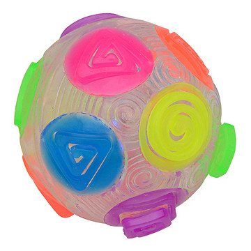Crazy Flashing Rainbow Bouncy Ball with Light