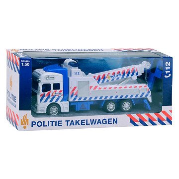 1-1-2 Pull-Back Police Tow Truck