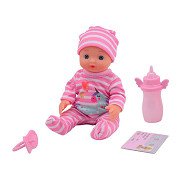 Baby Rose Drinking and Peeing Baby Doll, 17cm