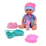 Baby Rose Drinking and Peeing Baby Doll, 20cm