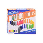 Farbige Dominosteine, 100 Stück.
