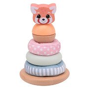 Joueco The Wildies Stacking Tower with Soft Rings