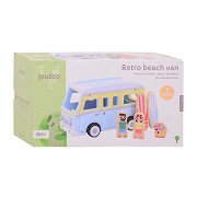 Joueco Wooden Retro Beach Bus with Accessories
