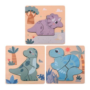 Joueco Houten Dino Puzzel