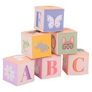 Happy World Soft Bath Blocks Animals and Letters, 6pcs.