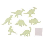 Glow in the dark 3D wall dinosaurs, 7 parts.