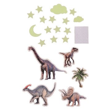 Glow in the Dark Dino Muurstickers