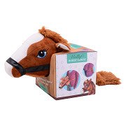 Holly Horse Horse Head Brown with Elastic