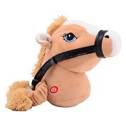 Holly Horse Pferdekopf Hellbraun mit Gummizug