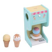 Joueco Holz-Eismaschine mit Eiskugeln, 6-tlg.