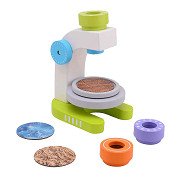 Joueco Houten Microscoop met 3 Lenzen, 7dlg.