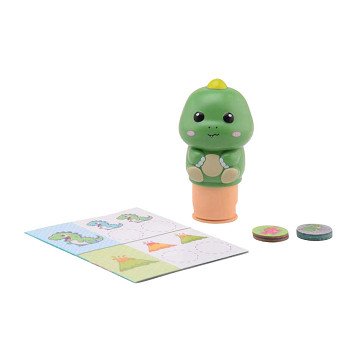 Dinosaur Sticker Stamper, 100 stickers, in display