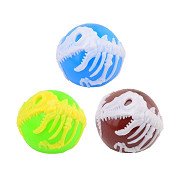 Lichtgevende Dino Stuiterbal, 8cm