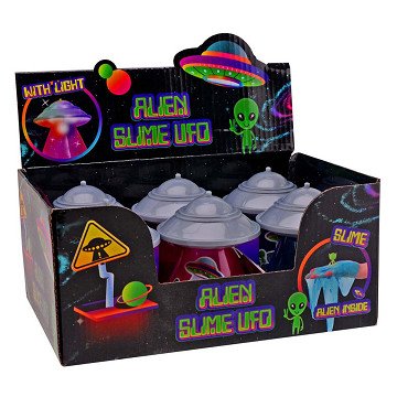 Ufo Slijm met Licht en Glow in the dark Alien