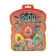 Dino World – 3 Schleim-Eier mit im Dunkeln leuchtendem Dino