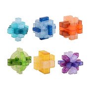3D Brain Puzzle Transparent Color