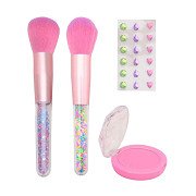 LaLa – Rouge- und Pinsel-Make-up-Set mit Aufklebern