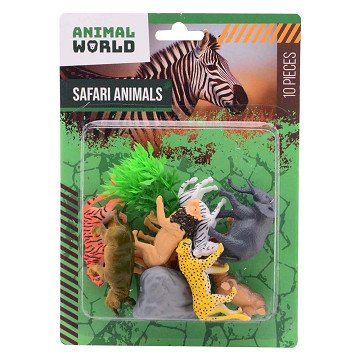 Animal World - Wilde Dieren Speelset, 10dlg.