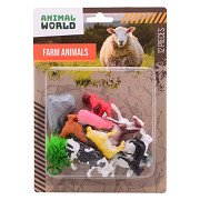 Tierwelt - Spielset Bauernhoftiere, 12-tlg.