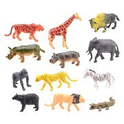 Animal World - Wilde Dieren Speelset, 12dlg.