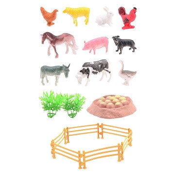 Tierwelt - Spielset Bauernhoftiere, 19-tlg.