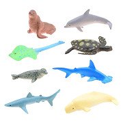 Animal World - Zeedieren Speelset, 8dlg.