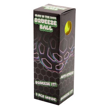 Glow in the Dark Squeeze Ballen, 3st